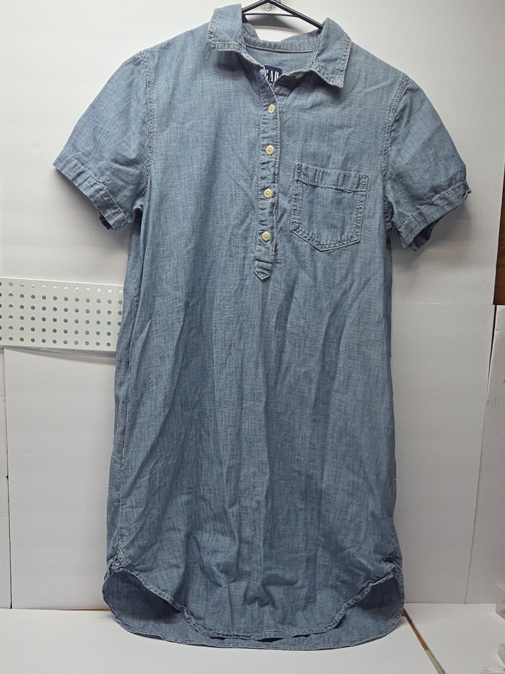 GAP Denim Light Blue Button-Up Shirt
